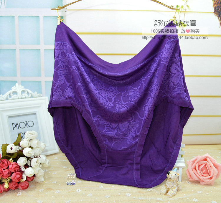 Phân bón đặc biệt để tăng tuổi trung niên và mẹ già mẹ chồng đồ lót kích thước siêu lớn Phụ nữ quần eo cao bằng sợi tre shop đồ lót