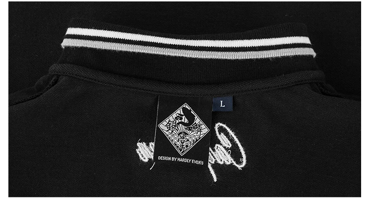 Hardlyevers Effie & Silverscale Tide thương hiệu size lớn nam phong cách Trung Quốc retro áo polo West Coast