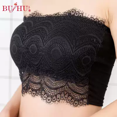 Lace sexy bra-proof hair wrap chest bra strapless non-slip underwear women's short vest bottoming top