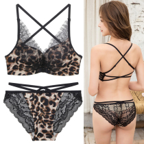Beautiful back front buckle underwear female lace SEXY BAO WEN small chest gathered thickened upper bracket bra No rim bra set