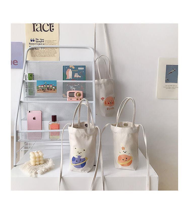 Water Glass Bag Handbag Cute Cartoon Brief FASHION PORTABLE LARGE CAPACITY UMBRELLA INSULATED CUP PROTECTIVE SLEEVE CONTAINING BAG