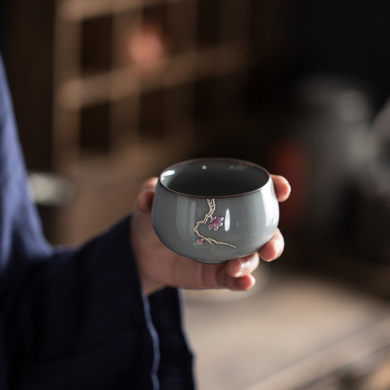 Porcelain Samadhi Home Kung Fu Tea Cup Personal Cup Tasting Cup Master Cup Cup Single Cup Tea Cup Customization
