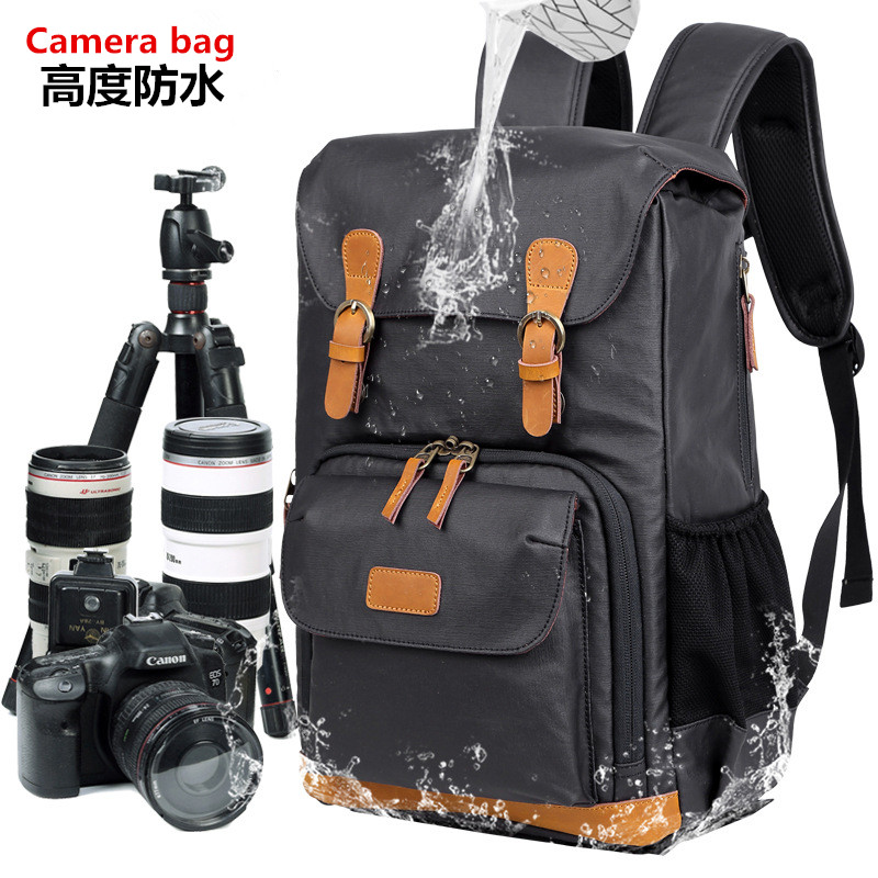 Photography Bag Multifunction Single Eyebag for men and women Waterproof Theft Protection Camera Bag Double Shoulder Bag Professional Micro Single Eye Camera Camera Bag Double Shoulder