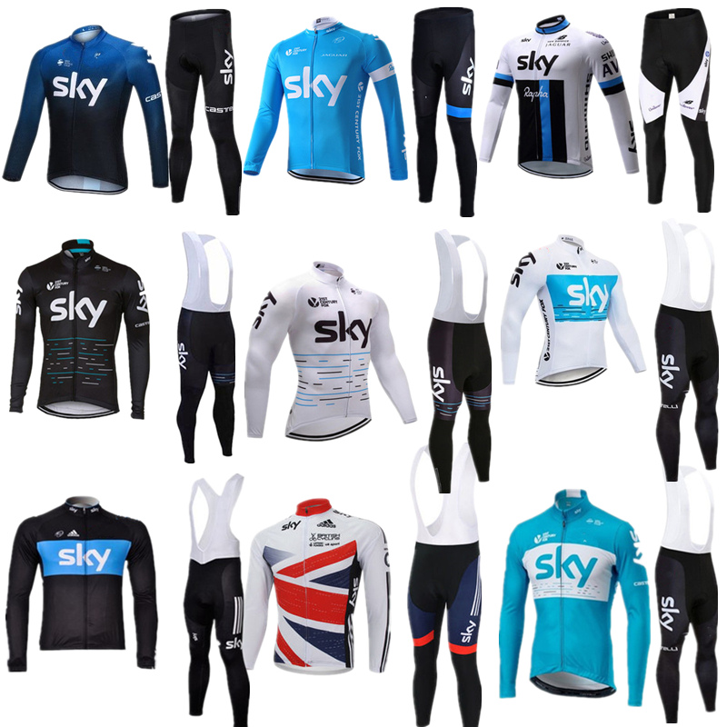 Tour de France sky sky team version spring and autumn summer long-sleeved mountain road bike cycling shirt suit cycling clothing
