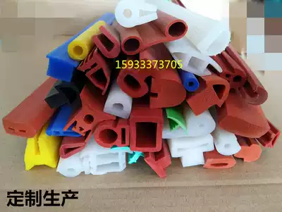 High temperature resistant silicone dense sealing strip D type T Type F round oven sealing strip silicone foam sealing strip