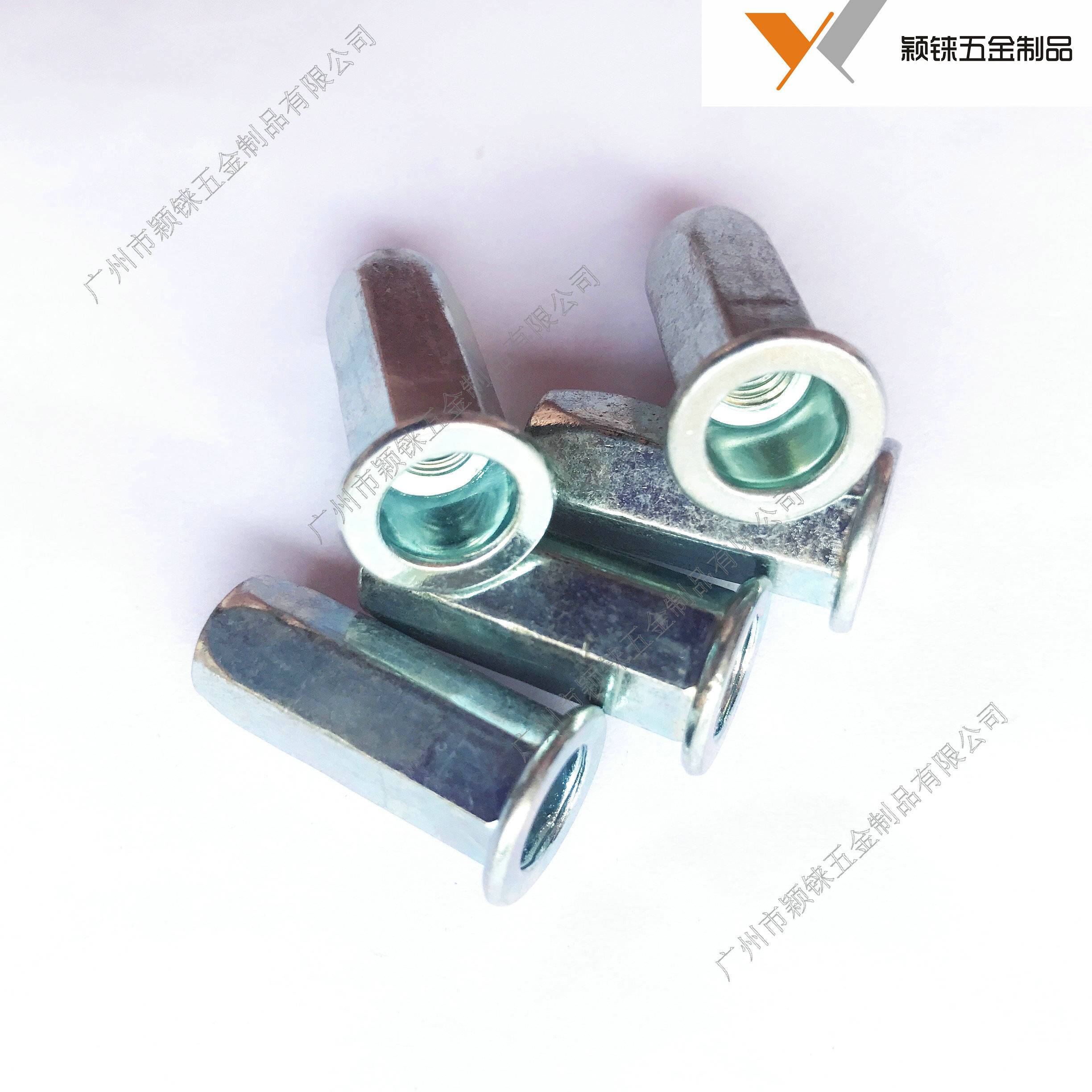 Galvanized flat head full hexagonal blind hole pull riveting nut closed riveting nut pull nut waterproof pull cap nut M4-M10