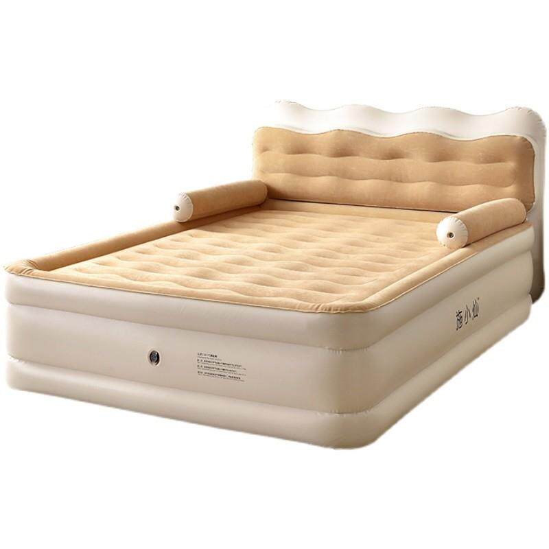Home Inflatable Double Backrest Inflatable Mattress Single Bed Head Air Cushion Mattress Subportable Mattress Back Folding Bed-Taobao