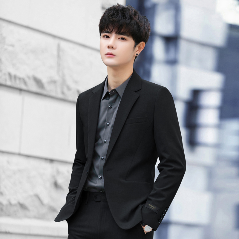 Casual Blazer for Men, Korean Style, College Student Business Formal Suit, Wedding High-End Stylish Top