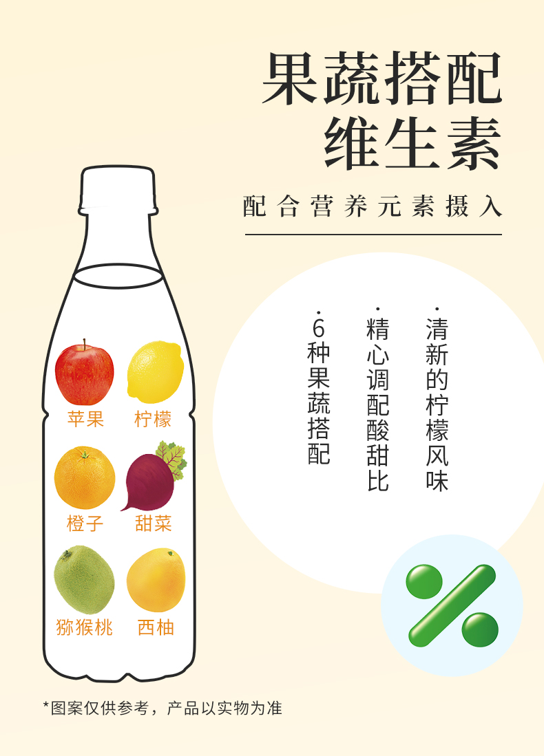 三得利维体维生素饮料500ml*15瓶