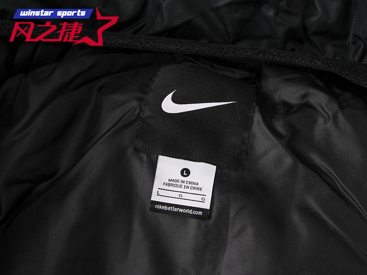 Windy Nike / Nike Men Football Casual Áo khoác cotton dài chống gió AR4502-010 - Quần áo độn bông thể thao áo khoác đại hàn
