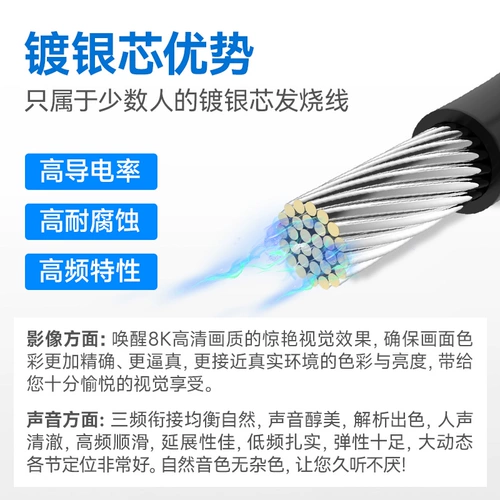 开博尔 Type-C до DP1.4 Линия подключения 8K Line 8K подходит для Apple Notebook Connection Display 240 Гц линии высокой четкости USBC DisplayPort Lightning 3 в DP DP и линейку экрана