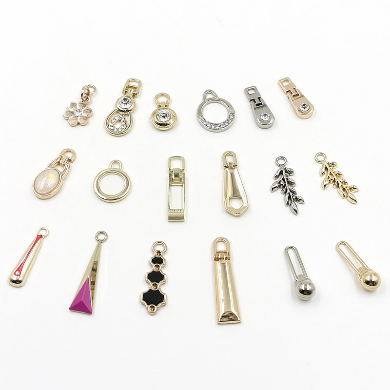 Metal zip pull pull up decorative diy clothes bag bag bag pendant accessories accessories women's pull piece accessories pull lock