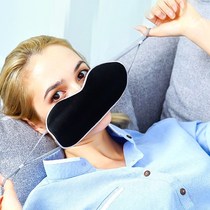 2019 Black hot compress ear eye mask fatigue silk sleep artifact sleeping ice compress sleep protection eye sleep