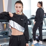 Комплект для спортзала, леггинсы, штаны, по фигуре, для бега, большой размер