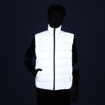 Couple reflective down cottton vest sports vest with reflective down cotton Machia