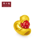 周大福 Милая клубника, золотая подвеска, браслет