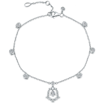 Chow Tai Fook (Diamond Customization) Lily of the Valley Series Fashion Bracelet 18k Gold Diamond Bracelet DU53158