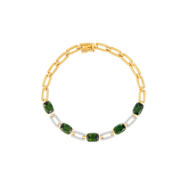 Chow Tai Fook ENZO Classic Colorful Treasure 18K Gold Tourmaline Diamond Bracelet for Women EZV4667
