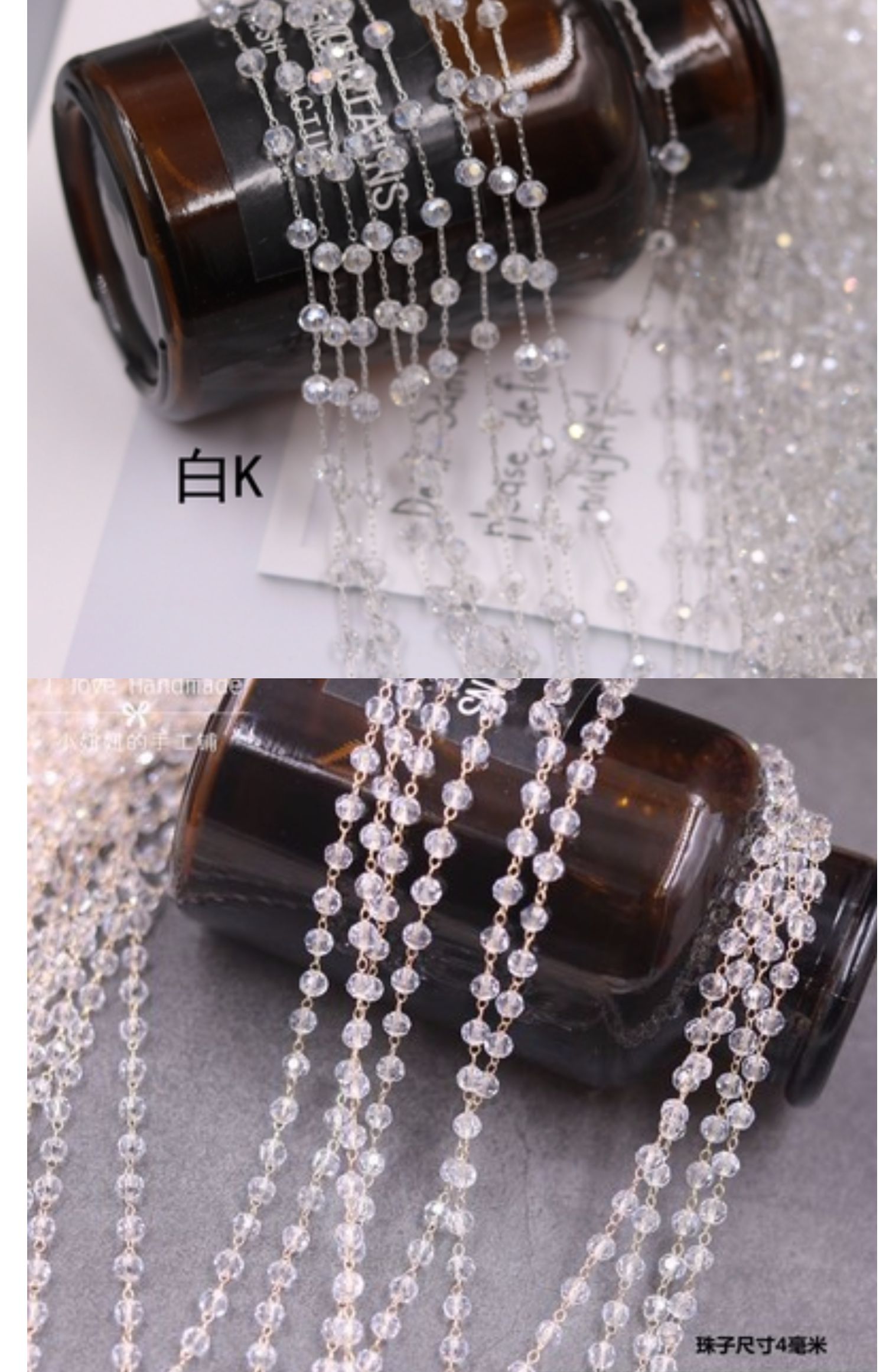 Hoa tai handmade phụ kiện tóc năm cánh sao tinh thể chuỗi ngọc trai tự làm vật liệu vòng cổ vòng tay phụ kiện trang sức - Vòng đeo tay Clasp vòng gỗ huyết rồng