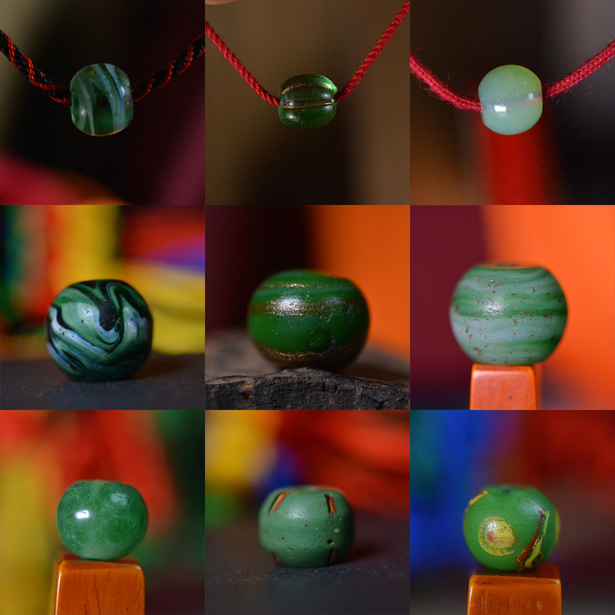 战汉风情，穿越千年！蜻蜓眼琉璃珠串，古董级美学新宠！??-琉璃-淘宝 