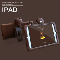 Cartoon 2019 New iPad Air3 защитная крышка Mini4 Силиконое 5 мини -2 таблетки 6 Shell 10.2 Set 2018 iPad Air2 Cute 11 net Red 9,7 -дюймовый анти -падение пятого поколения