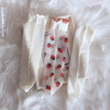 Летние колготки, клубника для принцессы, гольфы, стиль Лолита, средней длины