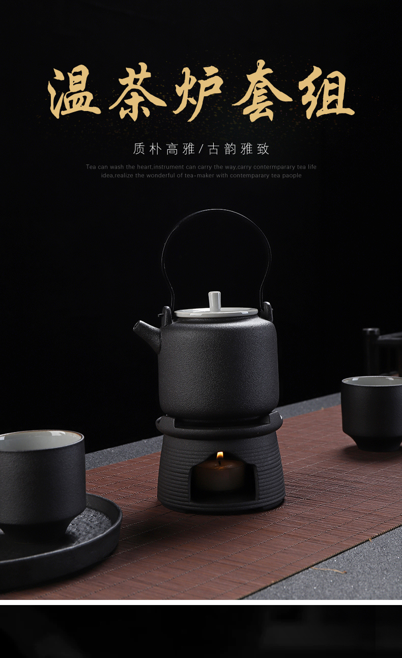 Japanese girder pot based warm tea ware kung fu tea set suit household contracted do make tea disc ceramic teapot