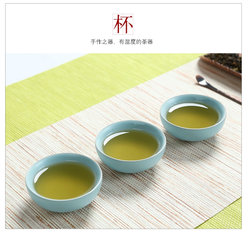 Your up with porcelain of a complete set of kung fu tea set suit household porcelain travel portable cup lid bowl of Japanese tea tray