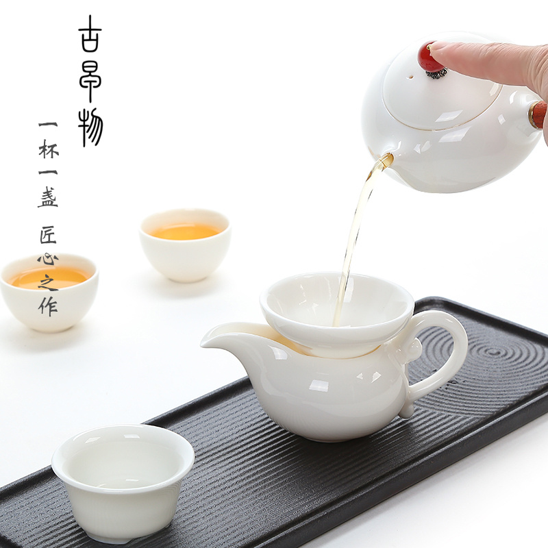 Dehua porcelain jade high white porcelain tea is tea sea fair keller household kung fu tea tea accessories and CPU