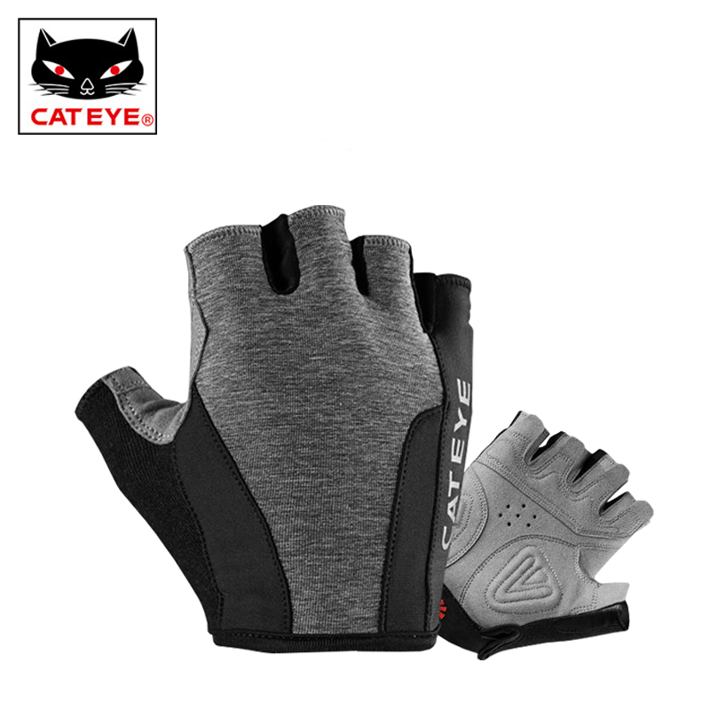CATEYE cat eye mountain road bike short finger gloves Half finger shock absorption non-slip gloves Breathable perspiration