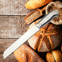 Household cutting bread cake toast sandwich toast new sawtooth kitchen multi-functional molybdenum vanadium steel sharp coarse teeth
