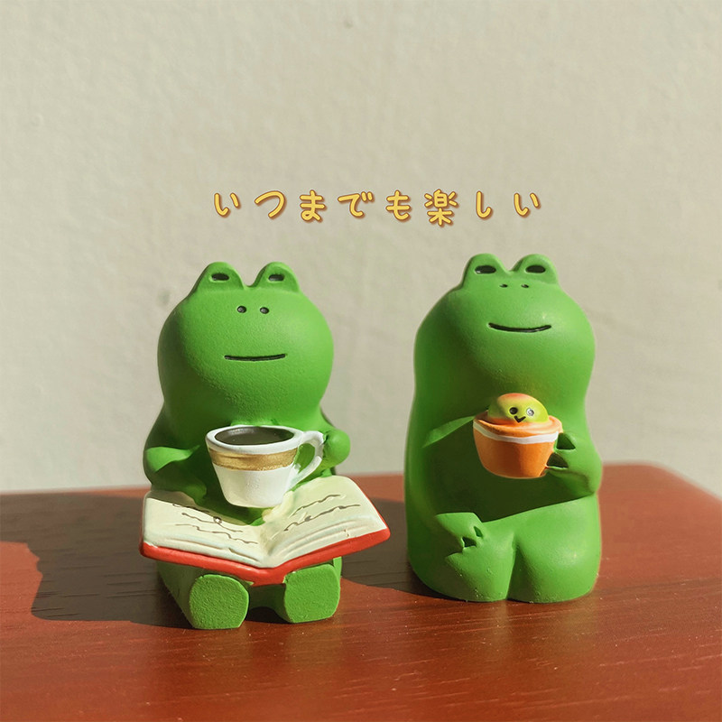 Day Style Cartoon Cute hands Frog Leave a message clip Clips Office Healing Desktop Small Pendulum car On-board Decorations