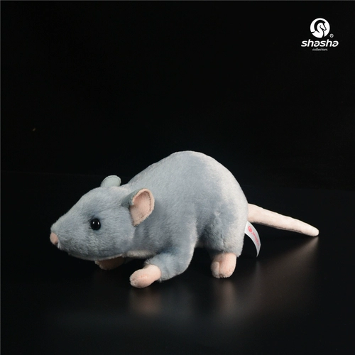 Подарочный знак зодиака года Крысы: серый мышонок, плюшевая игрушка-мышка, кукла-мышка, игрушка-симулятор животного.