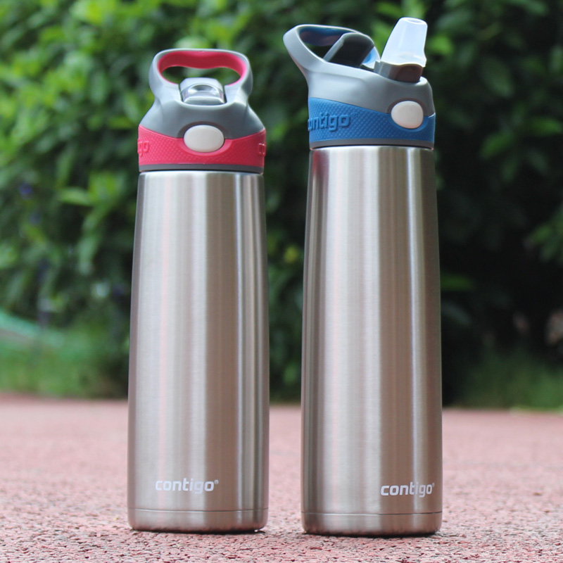 Contigo Vacuum 304 stainless steel insulated straw cup Student outdoor sports cup Adult Portable leak-proof cup