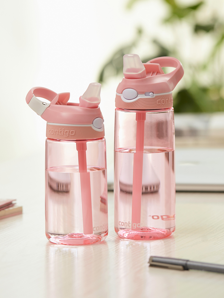 contigo juice cup Lock straw cup Goddess pregnant woman leak-proof lemon cup Plastic water cup