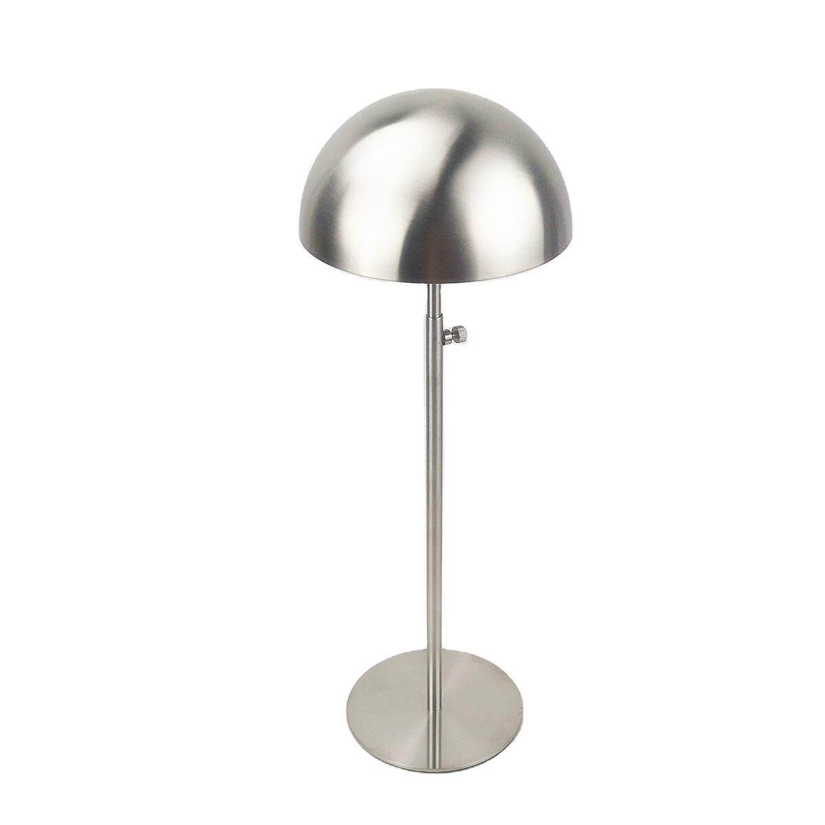 Stainless Steel Silver cap Wire Drawing Cap Rack Upscale Cloakroom Cap Containing layer Shelf hat Shop with hat-on-hat display