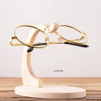 Wooden glasses display stand glasses display props creative glasses display bracket rack solid wood glasses frame