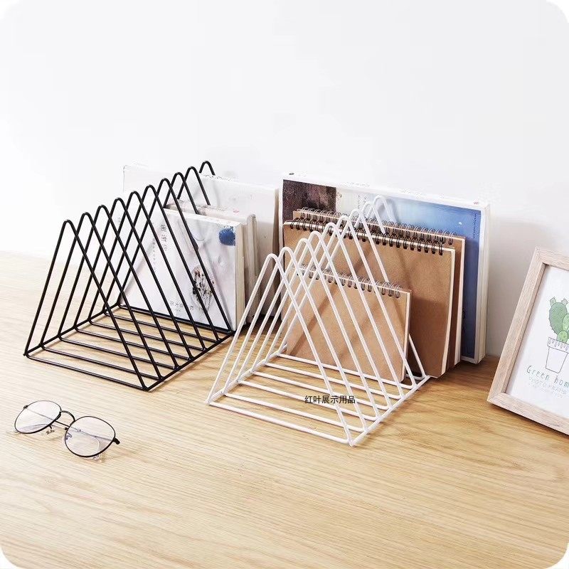 Magazine rack bookshelf book storage rack desktop finishing rack newspaper rack file rack multi-column storage rack data rack