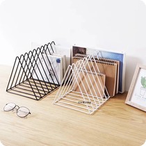 Magazine shelf bookshelf collection rack desktop paperback shelf multi-column collection shelf