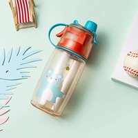 Красный, 600 мл, с медвежатами