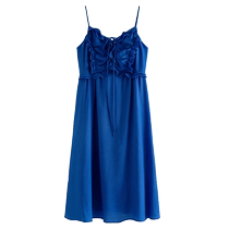 Single bundle plus size womens French pear-shaped slim suspender sexy dress summer dress slightly fat MM design suspender skirt