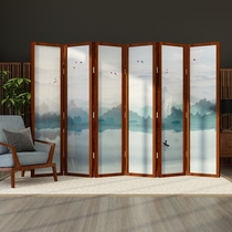Screen new Chinese style simple modern small apartment living room office Hotel folding mobile simple folding screen partition wall
