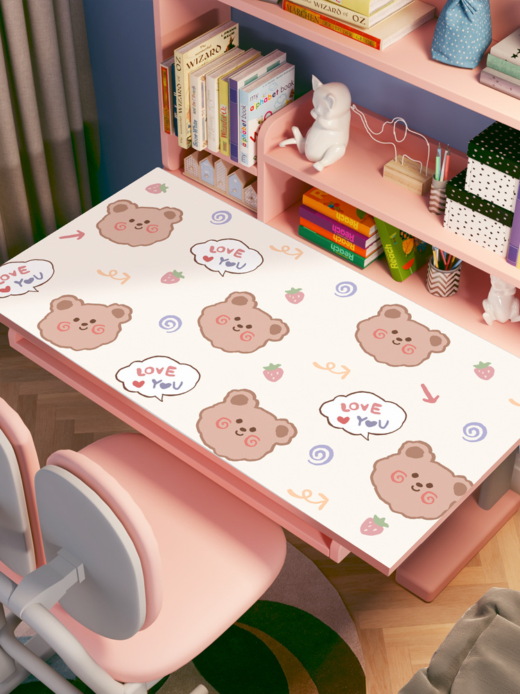 Net Red Ins Wind Learning Table Desk Special Table Mat Cute Teenage Girl Students Learn Leather Desk Mat Custom