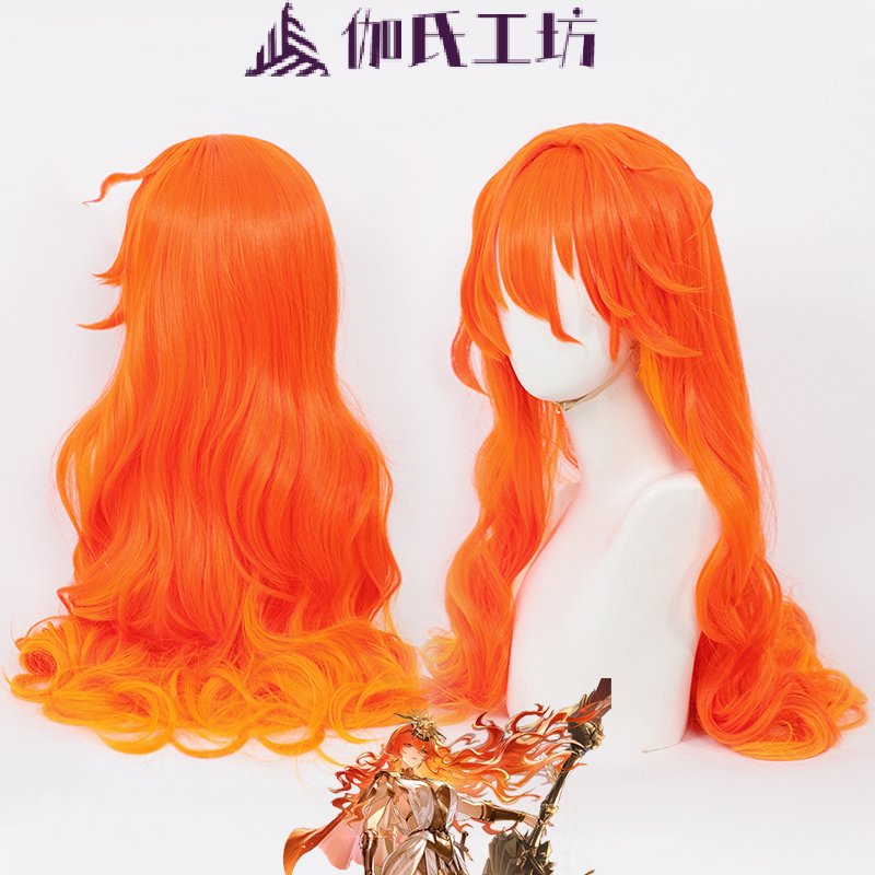 【Gia's Workshop】Wuthering Waves Augusta Cosplay Wig Special Orange Gradient Large Waves Realistic Scalp Top 【Gia's Workshop】Wuthering Waves Augusta Cosplay Wig Special Orange Gradient Large Waves Realistic Scalp Top