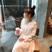 hyky Super fairy thin can salt sweet Korean girl doll collar dress small man 2021 new autumn