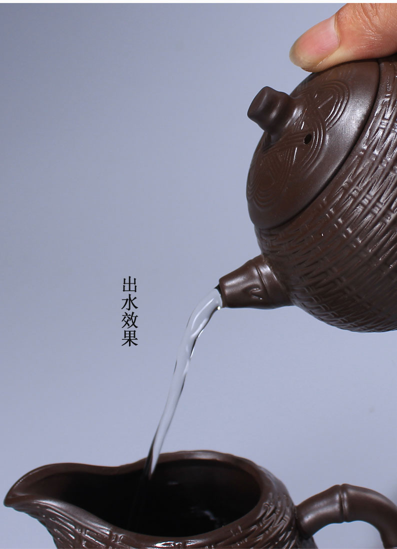 Ceramic teapot tea violet arenaceous single pot of household contracted and I kung fu tea set a single teapot creative tea