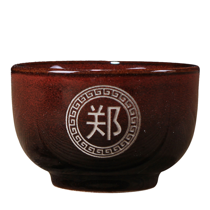 The Sample tea cup ceramic tea tea cups kung fu master built single cup free private custom carved lettering