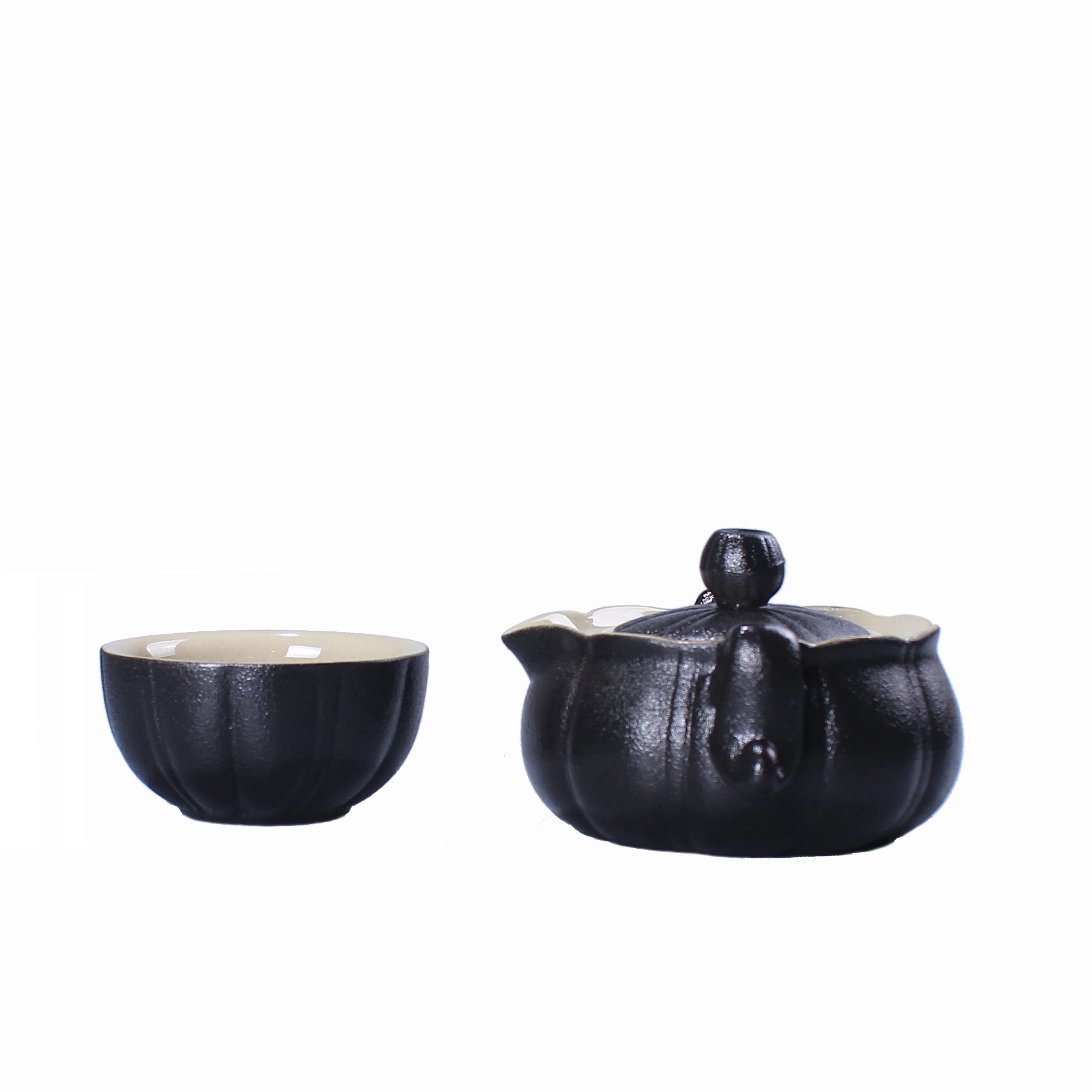 Portable ceramic crack cup travel single is suing household contracted a pot of tea sets tea pot kung fu