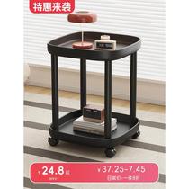 Mobile home sofa side cabinet small table living room cart shelf bedside mini bedside table balcony table
