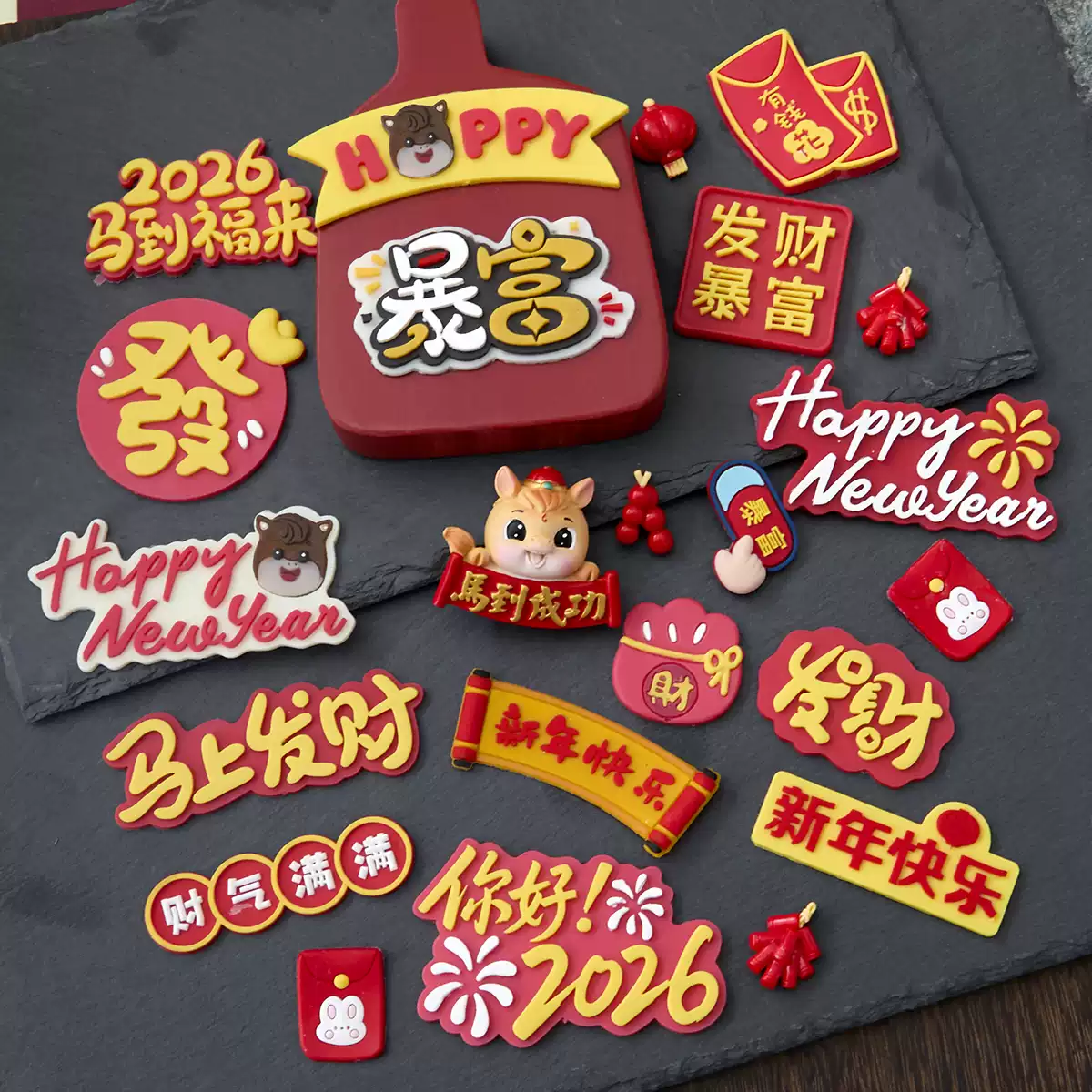 2件包邮暴富美金英镑欧元货币符号硅胶巧克力蛋糕装饰翻糖模具